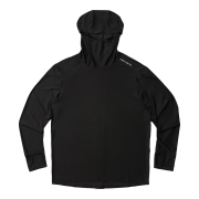 negative split club Windlayer Finger Watch-Hole Mesh Hood Sleeve Black