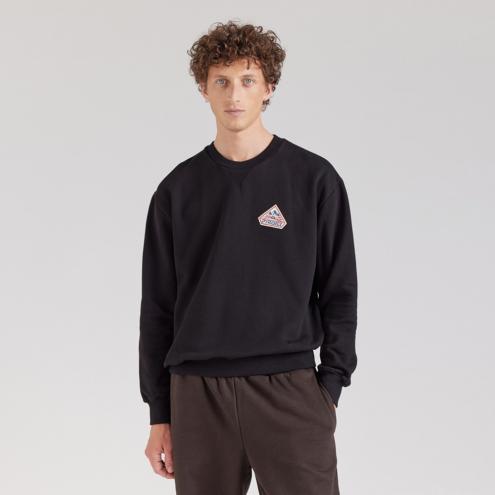 피레넥스 (24FW) 페이즈 스웨터 인 오가닉 코튼 - 블랙(Pyrenex (24FW) PHASE Sweater in organic cotton - Black) - 2