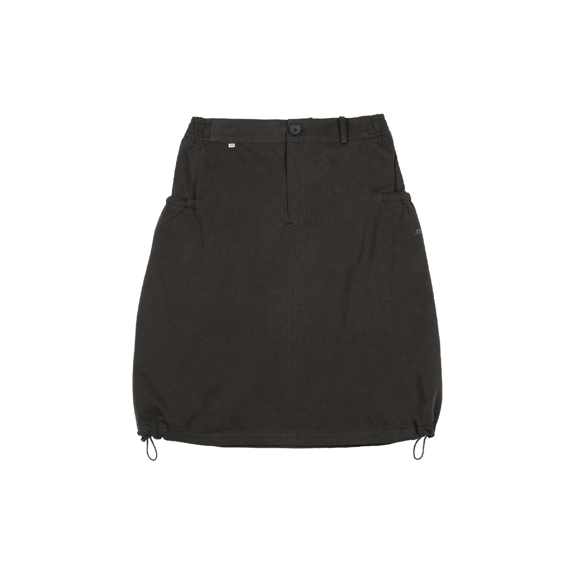 A-114 mmogarden W Pumpkin Midi Skirt Black