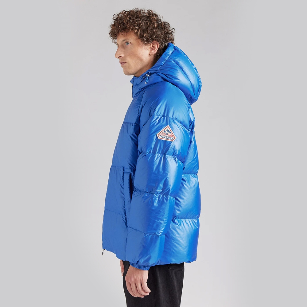 피레넥스 (24FW) 스텐 후디드 유니섹스 다운 자켓 - 아드리아틱(Pyrenex (24FW) STEN Hooded Unisex Down Jacket - Adriatic) - 5