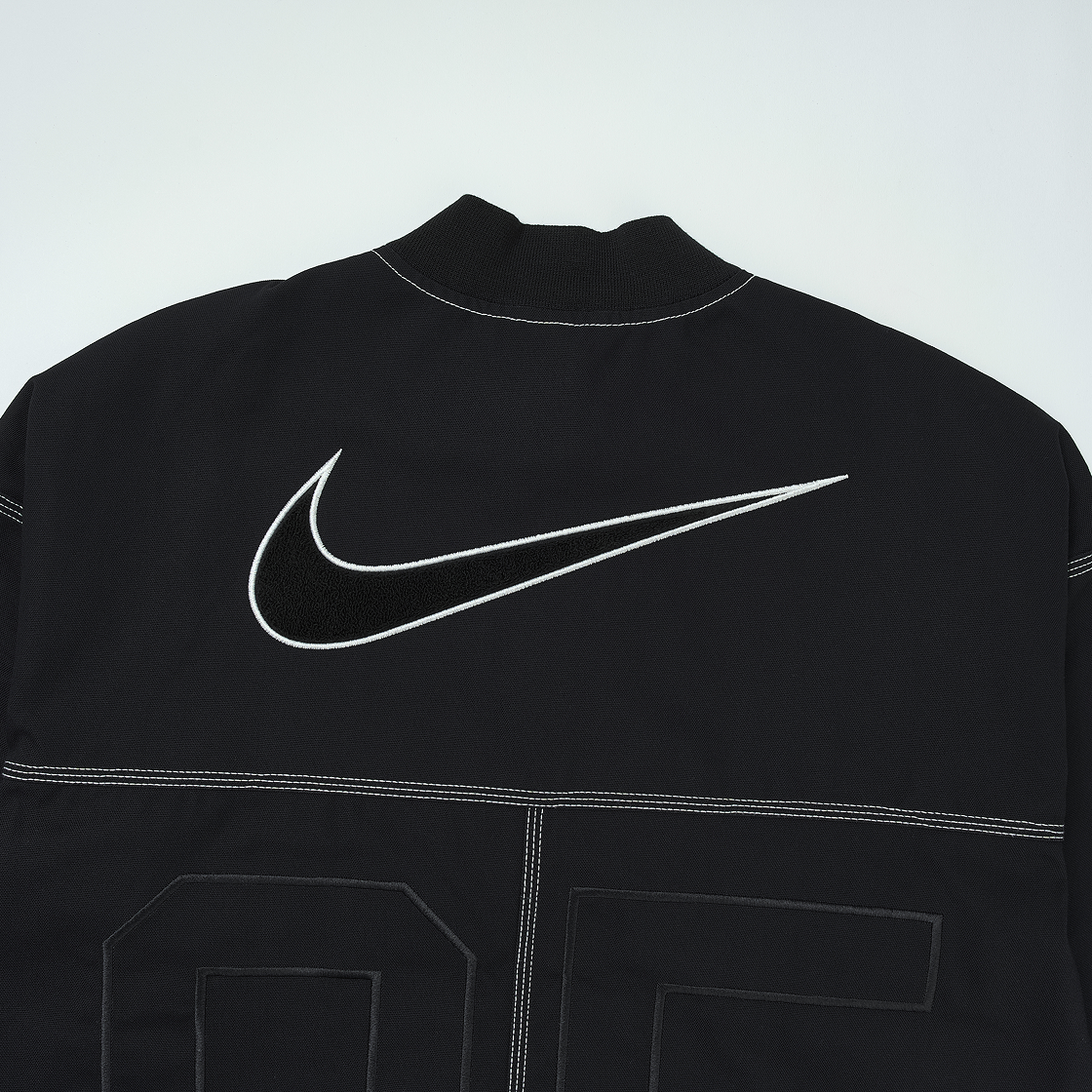 (W) 나이키 NSW 오버사이즈 그래픽 카고 자켓 블랙 서밋 화이트 - 아시아((W) Nike NSW Oversized Graphic Cargo Jacket Black Summit White - Asia) - 5