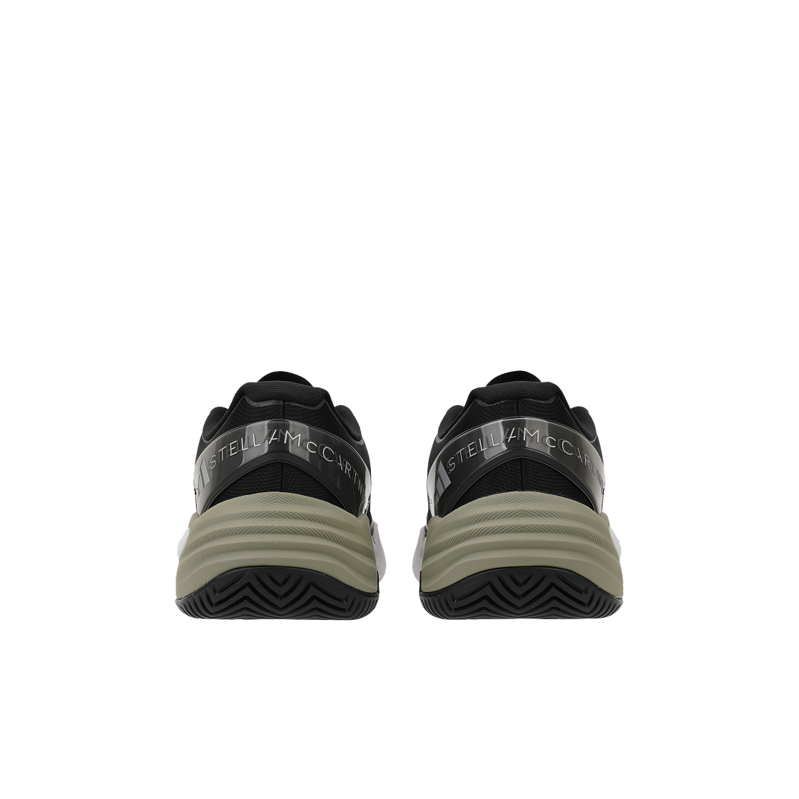 (W) 아디다스 x 스텔라 맥카트니 바리케이드 코어 블랙 실버 메탈릭((W) Adidas x Stella McCartney Barricade Core Black Silver Metallic) - 5
