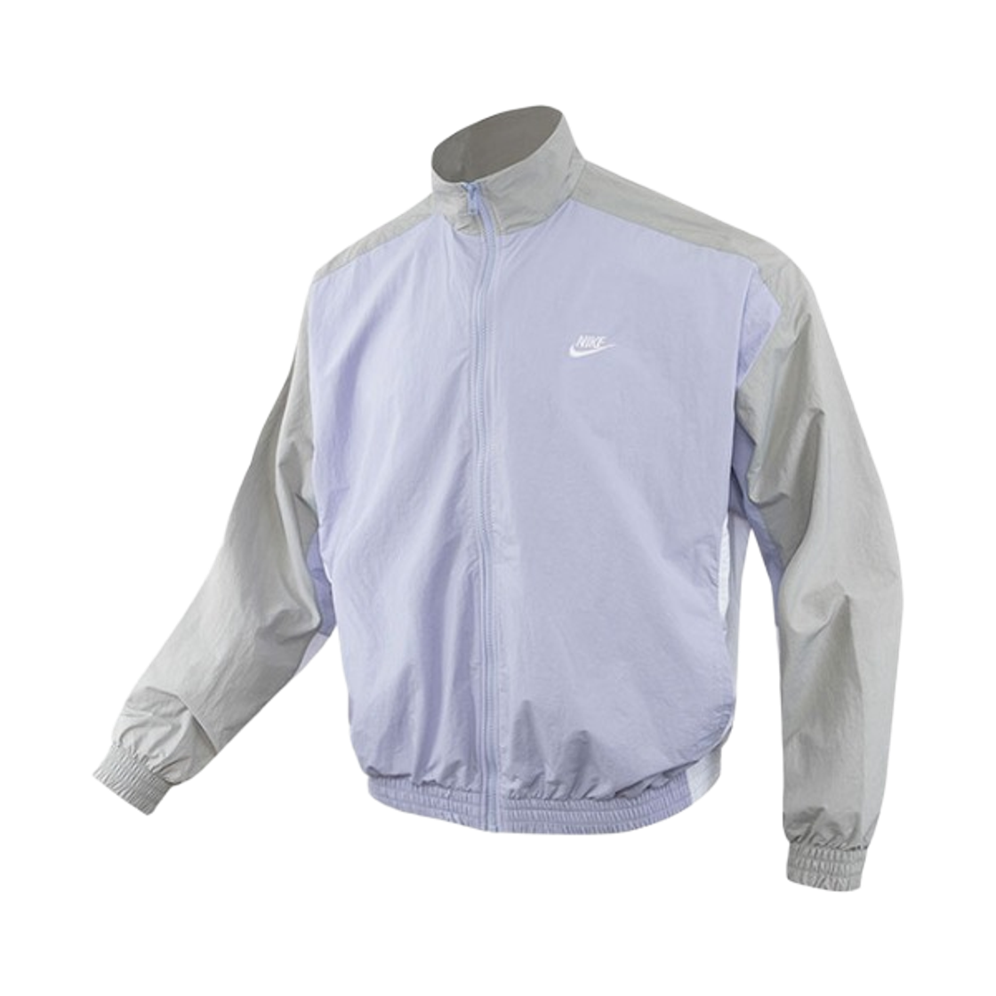 HQ6110-057 Nike Club Oversized Woven Track Jacket Ghost Light Smoke Grey - Asia