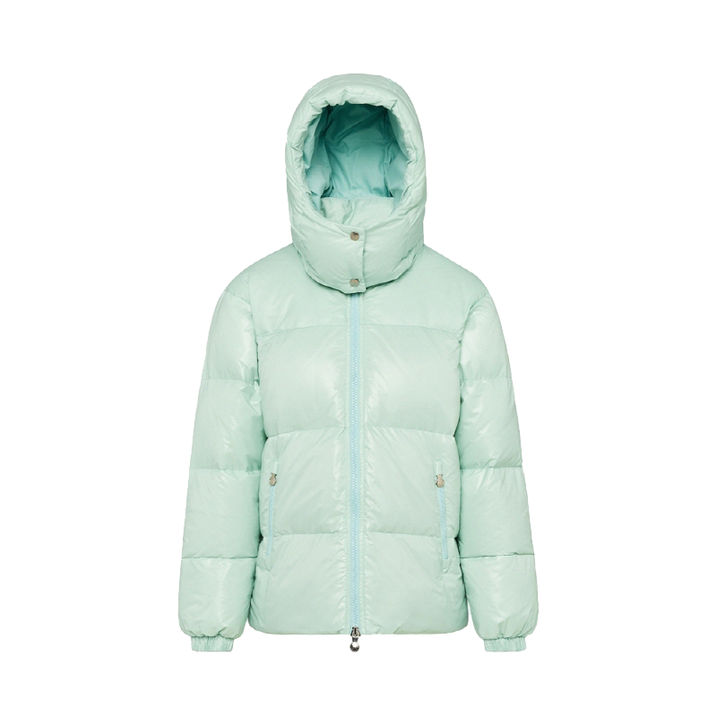 피레넥스 라이블리 샤이니 후디드 다운 자켓 - 하버 그레이(Pyrenex LIVELY Shiny Hooded Down Jacket - Harbor Gray)