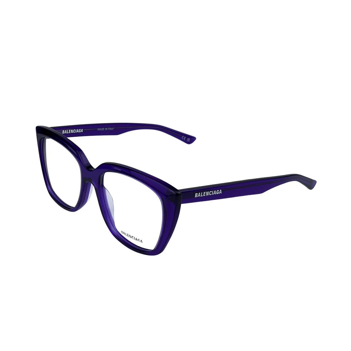 발렌시아가 로고 템플 캣 아이 아이글래스 바이올렛(Balenciaga Logo Temple Cat Eye Eyeglasses Violet) - 2