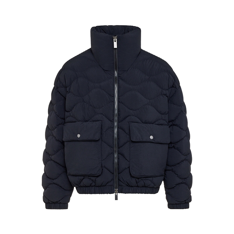 피레넥스 (24FW) 에놀라 숏 봄버 다운 자 - 블랙(Pyrenex (24FW) ENOLA Short Bomber Down Jacket - Black) - 1