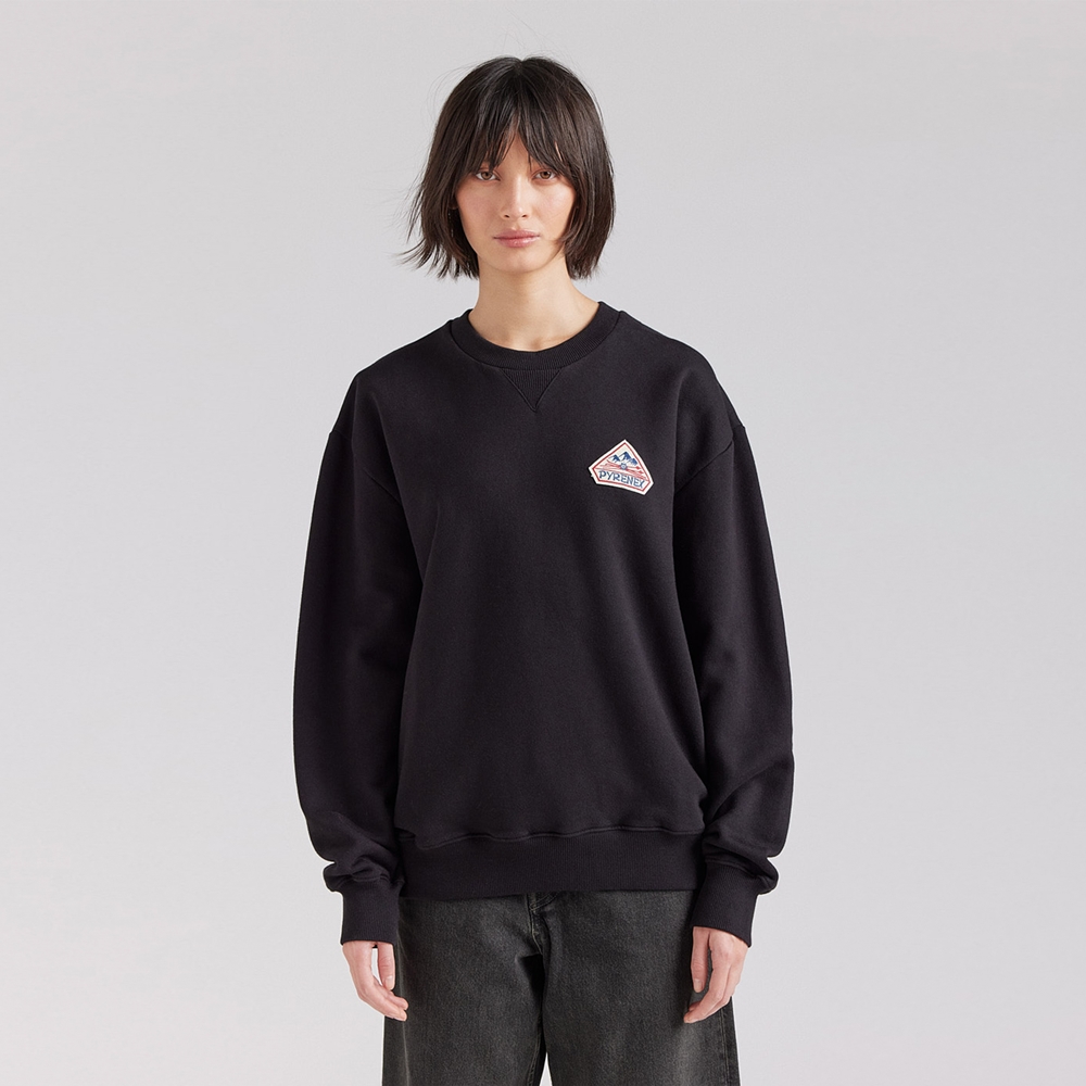 피레넥스 (24FW) 페이즈 스웨터 인 오가닉 코튼 - 블랙(Pyrenex (24FW) PHASE Sweater in organic cotton - Black) - 3