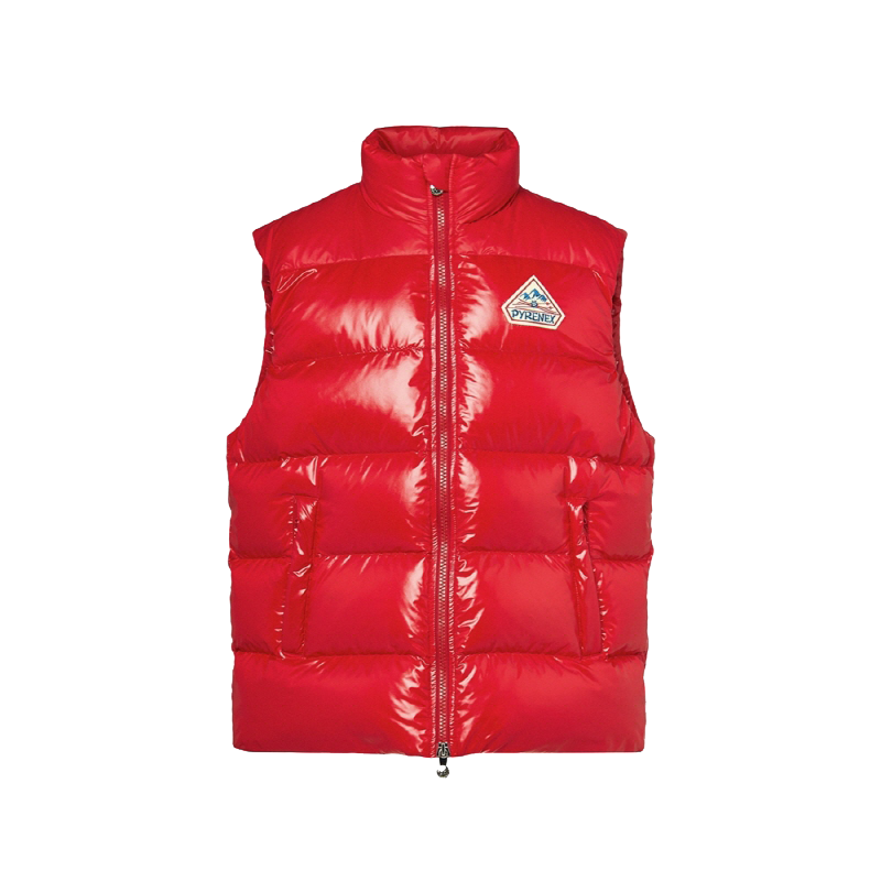 피레넥스 존 유니섹스 슬리브리스 다운 자켓 - 루지(Pyrenex JOHN Unisex Sleeveless Down Jacket - Rouge) - 1