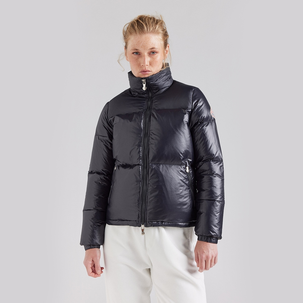 피레넥스 (24FW) 골딘 숏 앤 샤이니 다운 자켓 - 블랙(Pyrenex (24FW) GOLDIN Short and Shiny Down Jacket - Black) - 3