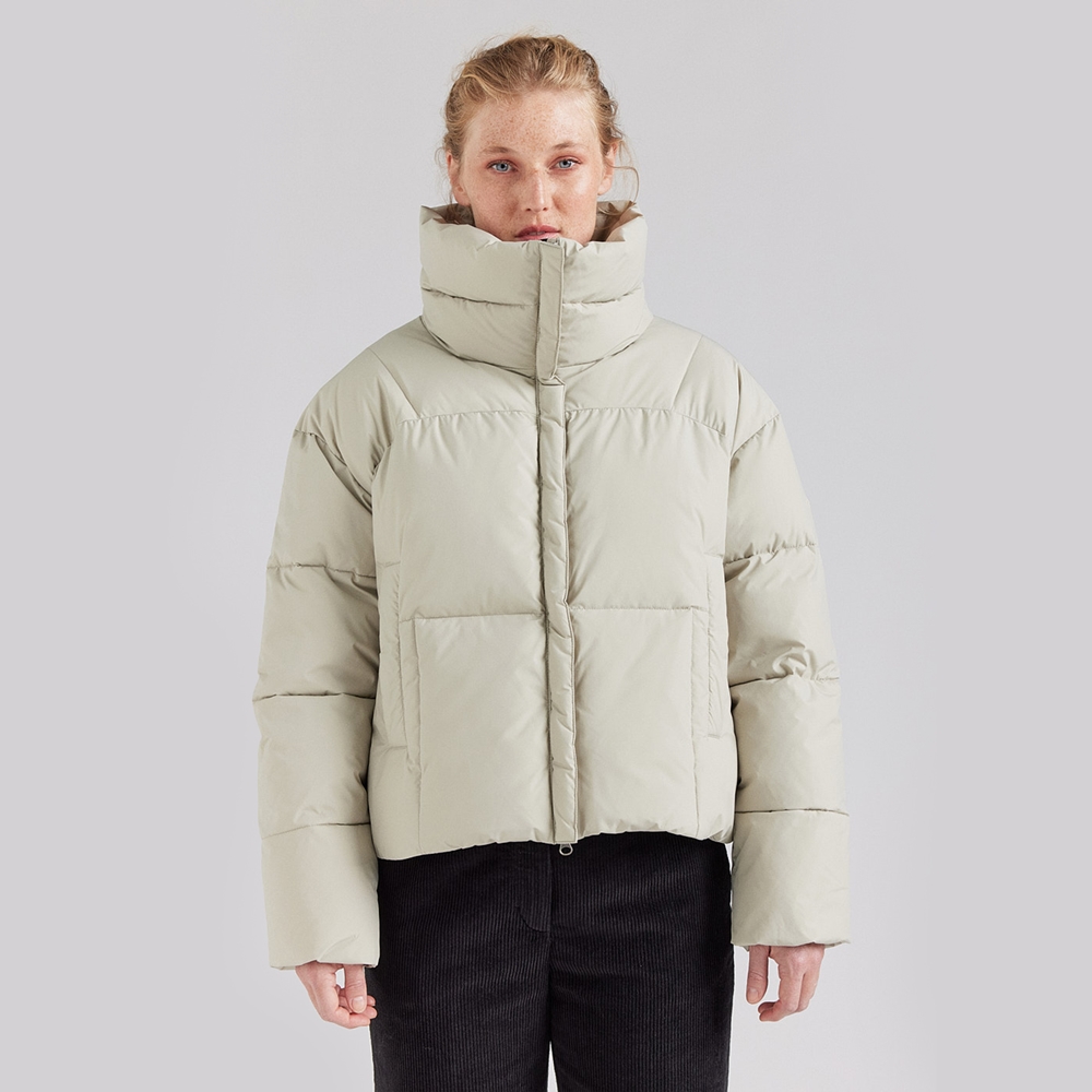 피레넥스 (24FW) 하모니 크롭 숏 다운 자켓 - 윌로우 그레이(Pyrenex (24FW) HARMONIE Crop Short Down Jacket - Willow Grey) - 3