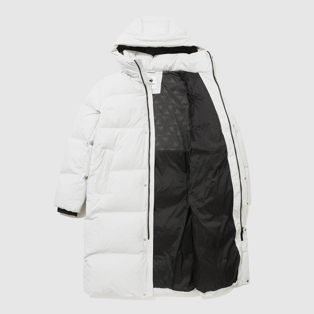 르꼬끄 스포르티브 유니 레귤러핏 벤쳐 구스 롱다운자켓 - 그레이 QQ423EDJN2(le coq sportif Venture Goose Long Down Jacket White Grey) - 4