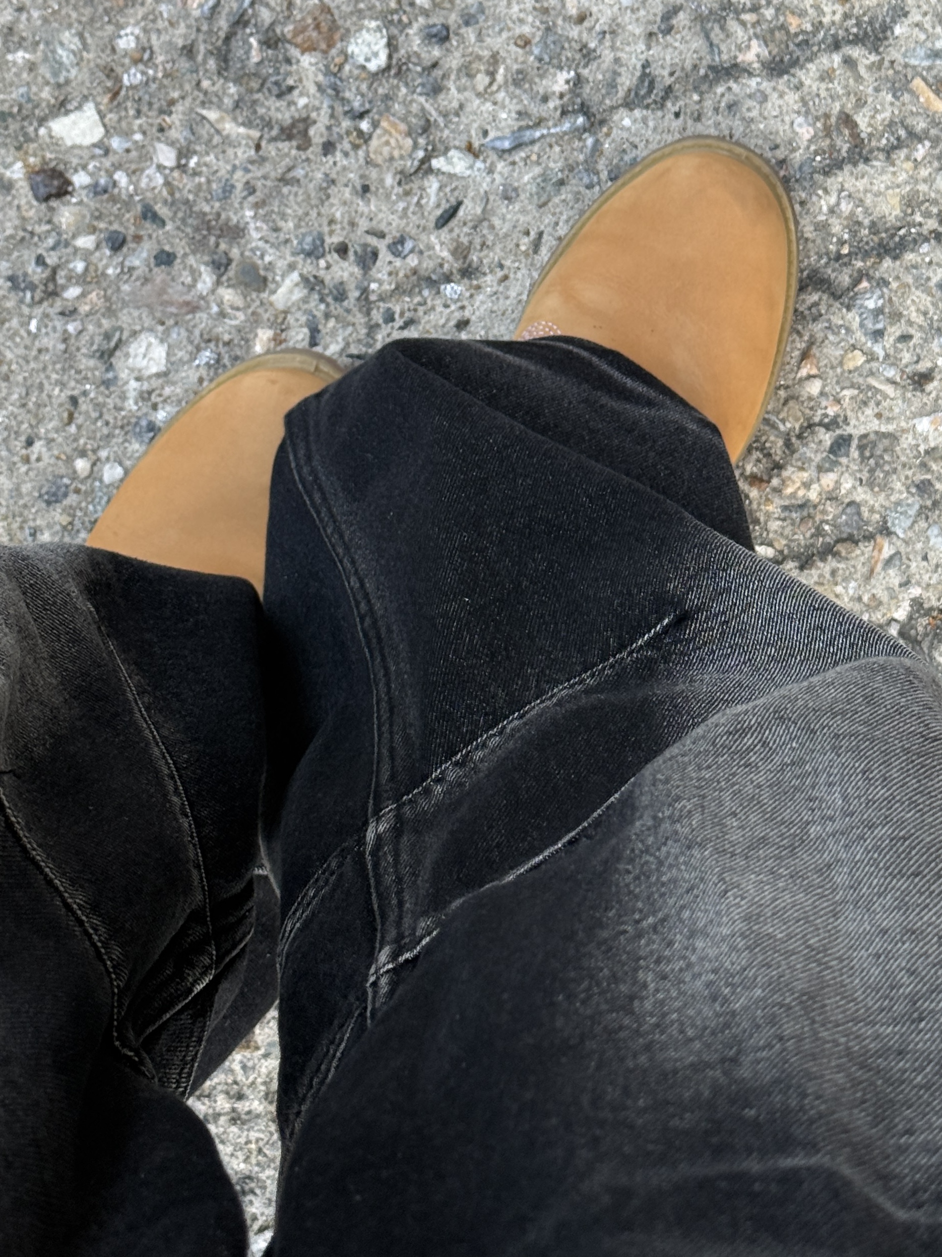 Timberland Premium 6 inch Waterproof Boot Wheat Nubuck - Medium, BLR Embossed Wave Washing Wide Denim Pants Black 착용 스타일 - 10
