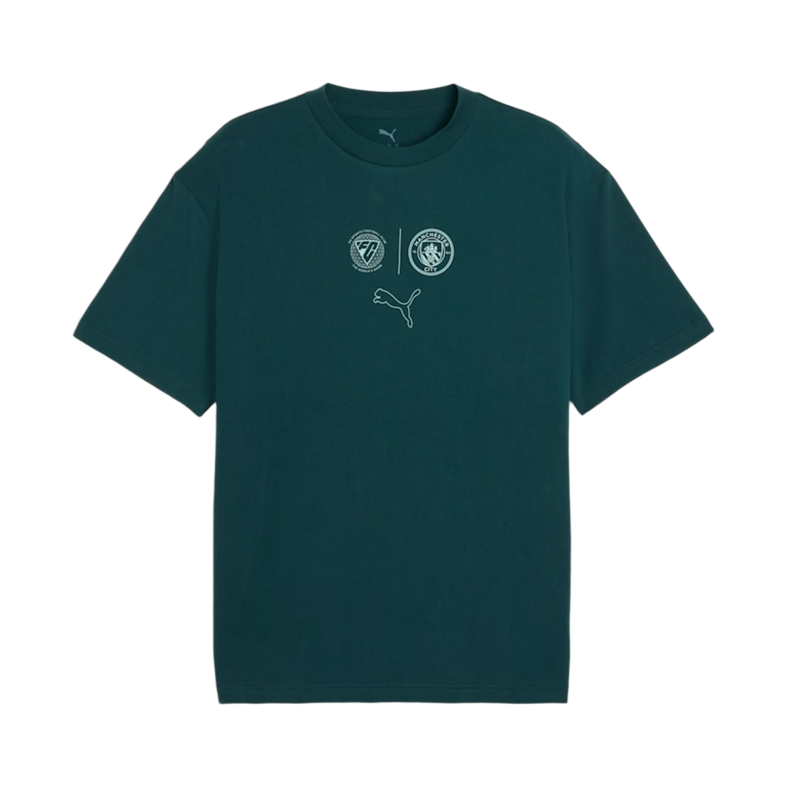 782703-04 Puma Manchester City FTBL Statement Cellerator T-Shirt Green Terrain (Non Marking Ver.)