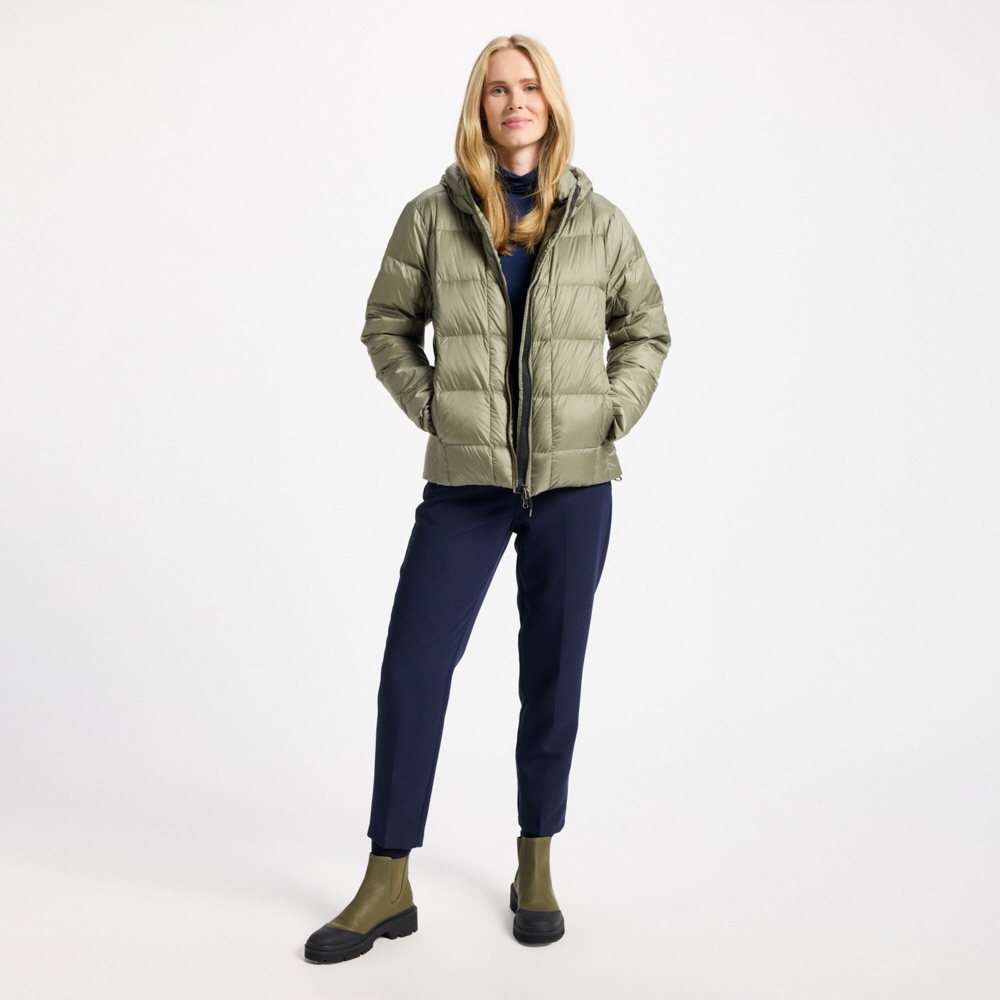 피레넥스 배시아 라이트웨이트 후디드 다운 자켓 - 머메이드(Pyrenex BASSIA Lightweight Hooded Down Jacket - Mermaid) - 2