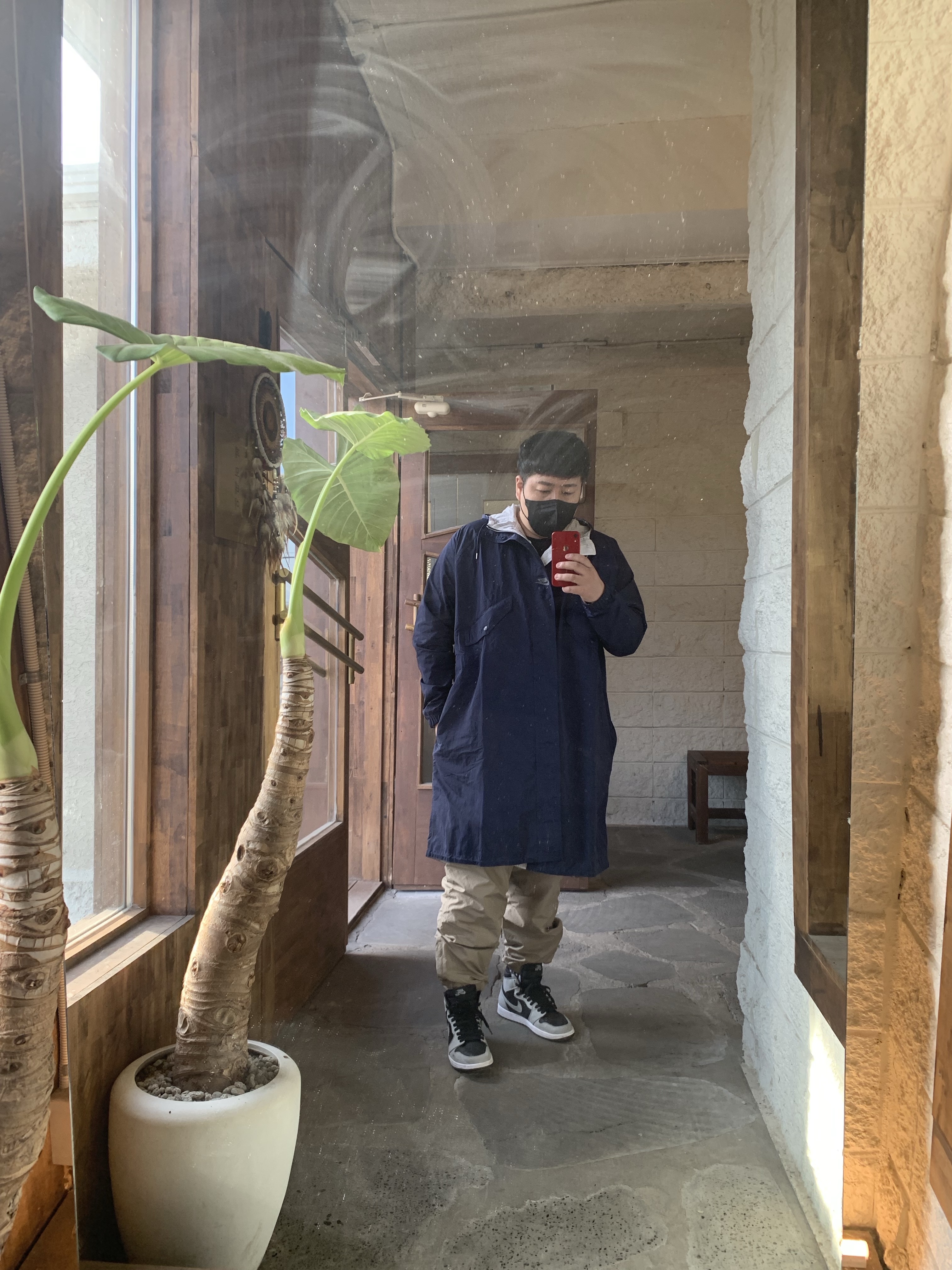 Nike x Kim Jones Reversible Parka Navy - US/EU 착용 스타일 - 3