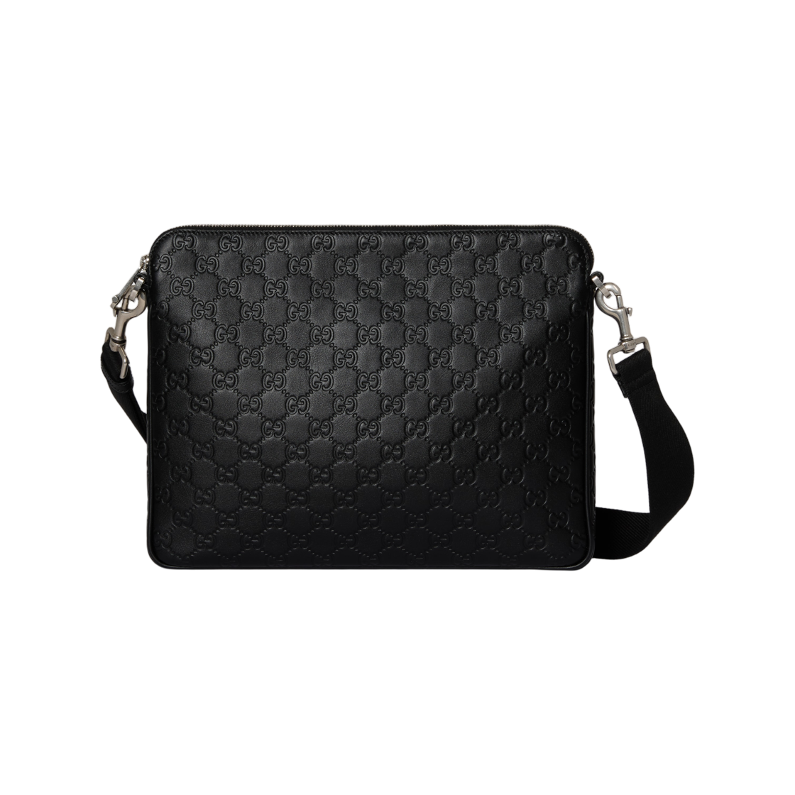 850214-AAFOM-1053 Gucci GG Emblem Medium Crossbody Bag Black