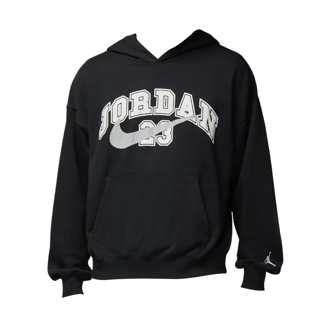 IB7274-010 Jordan MVP Oversized French Terry Pullover Hoodie Black Light Smoke Grey