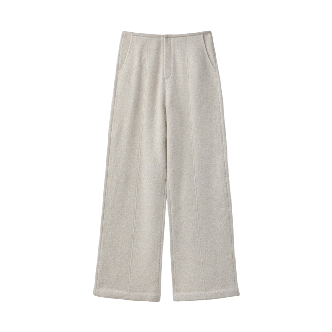 UM254WPT87IV UMARMUNG Wool Cashmere Wide Pants_Lamb