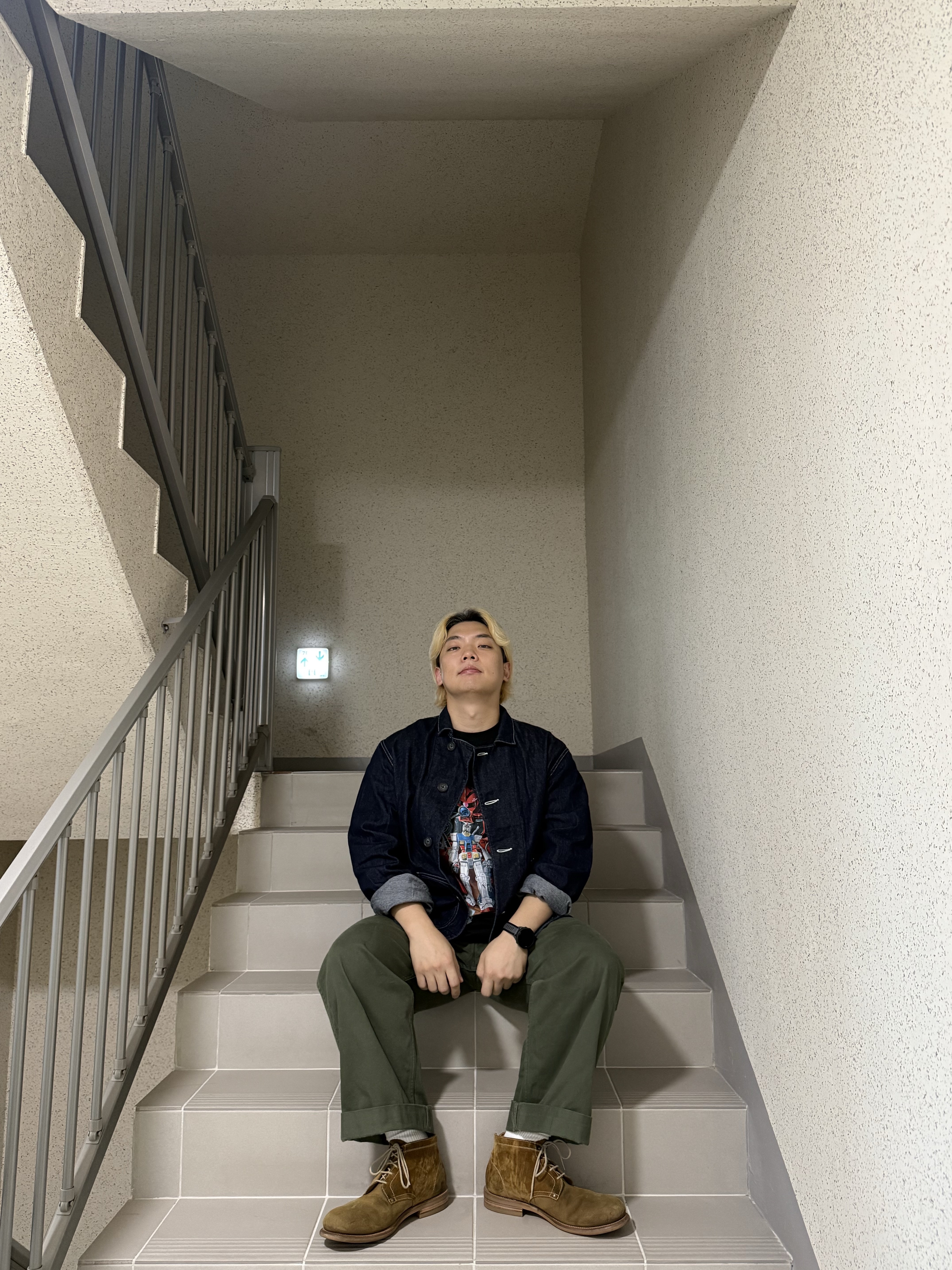 Kapital 11.5 oz. Denim & 8 oz. Denim Apple Man Coverall Indigo 착용 스타일 - 6
