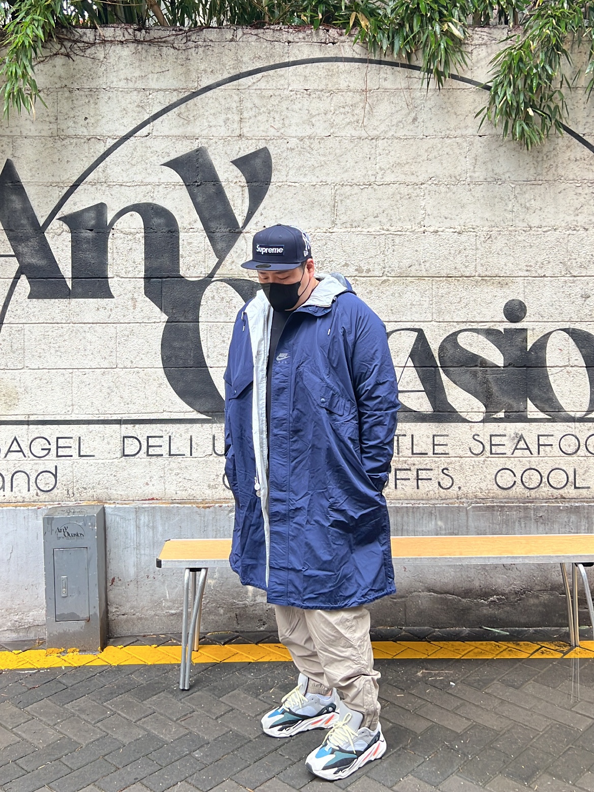 Nike x Kim Jones Reversible Parka Navy - US/EU 착용 스타일 - 4