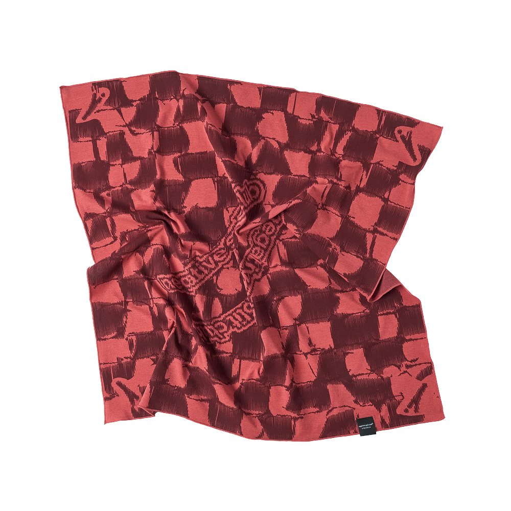 SA25RE-ACC-003 negative split club Checkerboard Bandana Swift Pro Red