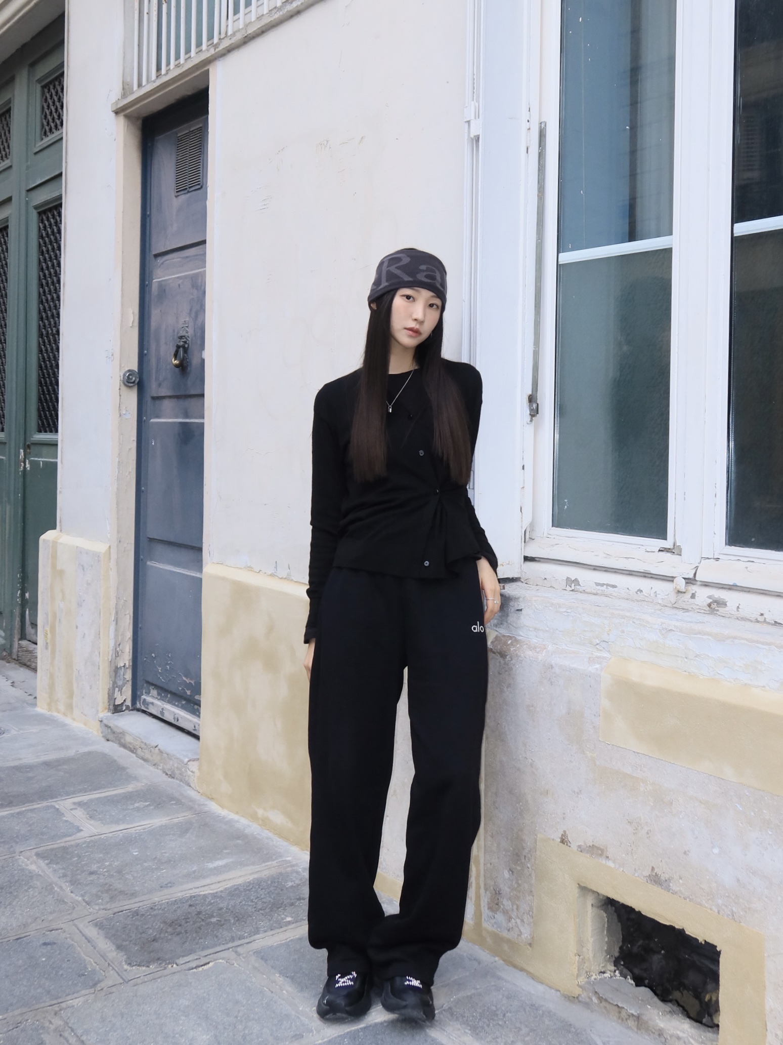 Roa Hiking Sella Black, Rab Knit Logo Headband Anthracite 착용 스타일
