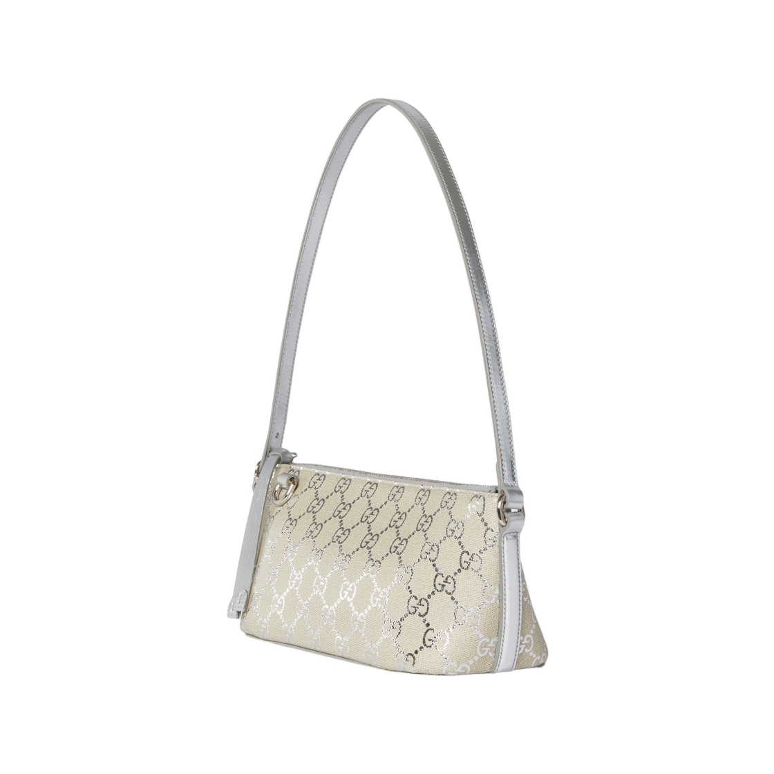 구찌 GG 엠블럼 스몰 숄더백 실버(Gucci GG Emblem Small Shoulder Bag Silver) - 2