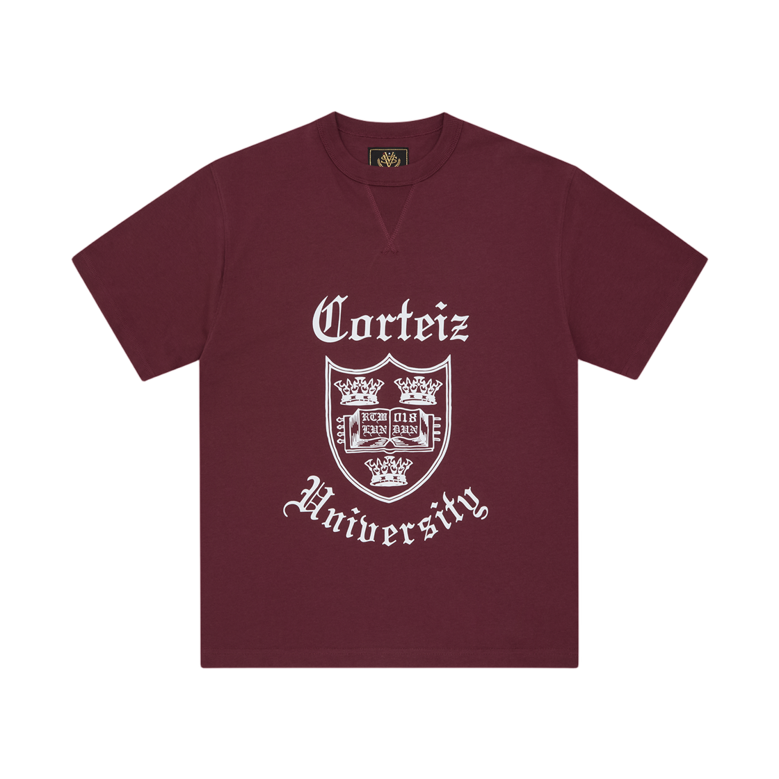 코르테이즈 유니 헤비웨이트 티셔츠 버건디(Corteiz Uni Heavyweight T-Shirt Burgundy) - 1