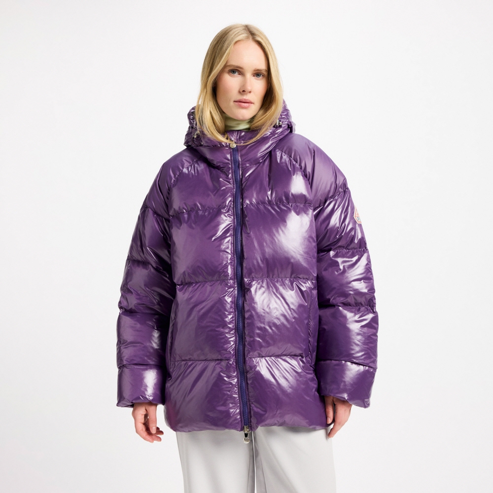 피레넥스 스텐 후디드 유니섹스 다운 자켓 - 퍼플 레인(Pyrenex STEN Hooded Unisex Down Jacket - Purple Reign) - 5
