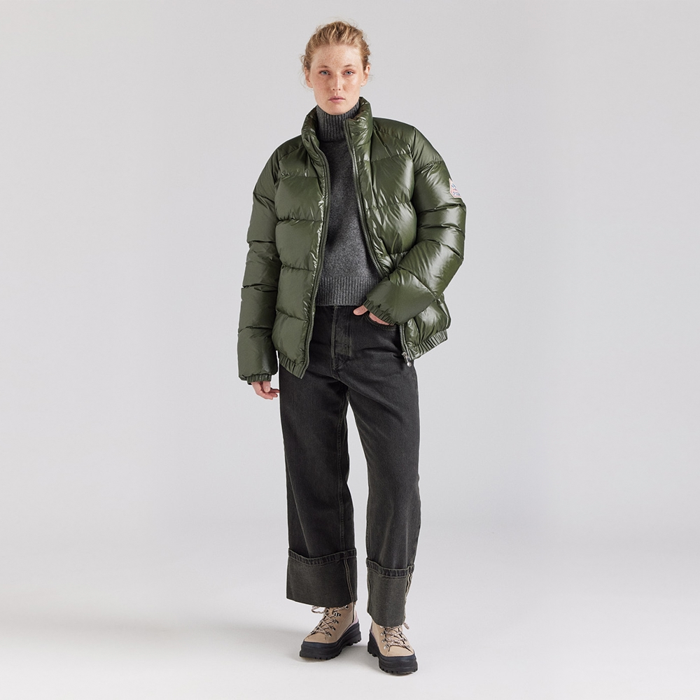 피레넥스 (24FW) 빈티지 미씩 유니섹스 다운 자켓 - 딥 카키(Pyrenex (24FW) VINTAGE MYTHIC Unisex Down Jacket - Deep Khaki) - 3