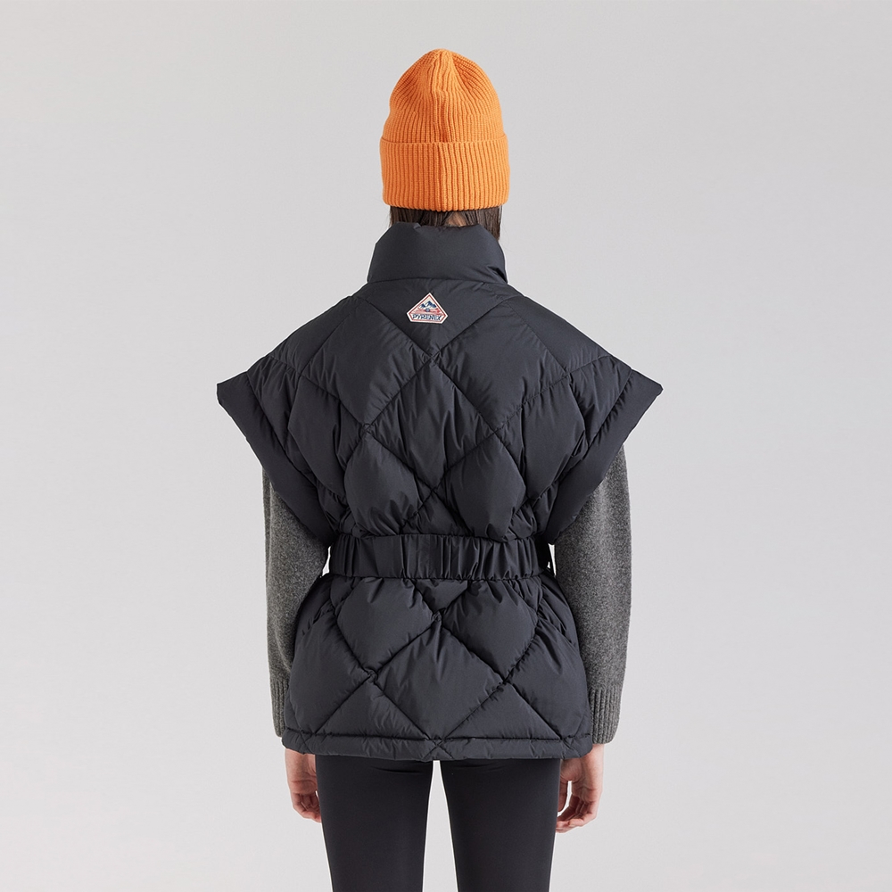 피레넥스 (24FW) 다이아나 슬리브리스 다운 자켓 - 블랙(Pyrenex (24FW) DIANA Sleeveless Down Jacket - Black) - 4