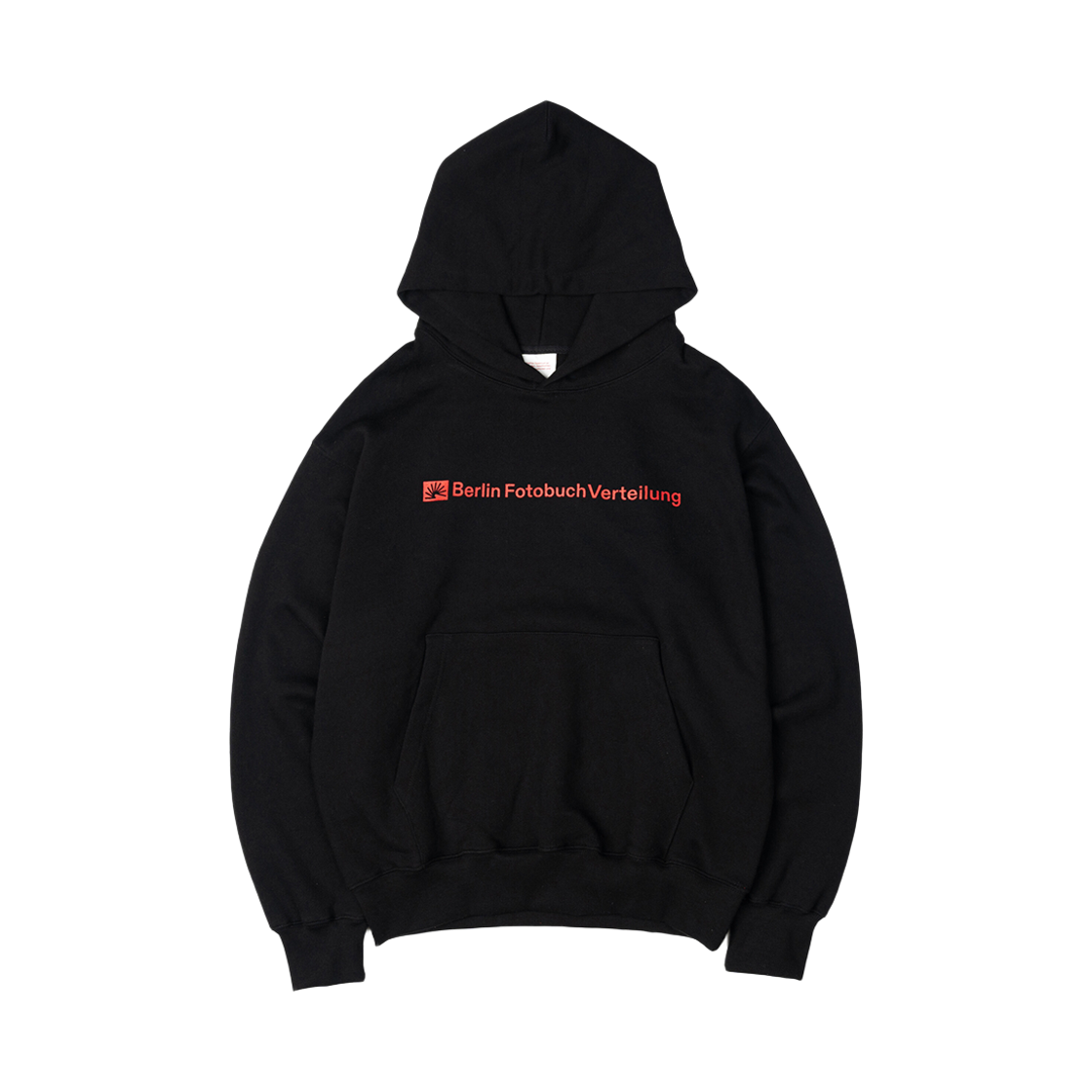 베를린 포토북 디스트리뷰션 비에프브이 센터 로고 후디 블랙(Berlin Photobook Distribution Bfv Center Logo Hoodie Black)
