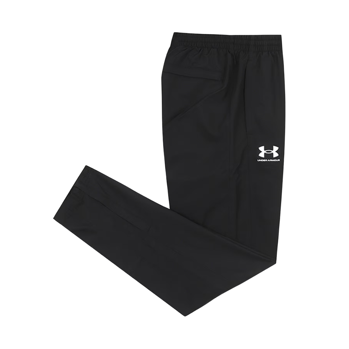 언더아머 UA 라이벌 우븐 윈드브레이커 팬츠 블랙 화이트(Under Armour UA Rival Woven Windbreaker Pants Black White)