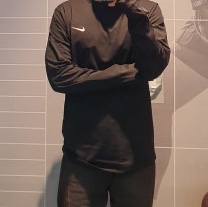 Nike Stride Dri-Fit 1/4 Zip Running Top Black- Asia 착용 스타일