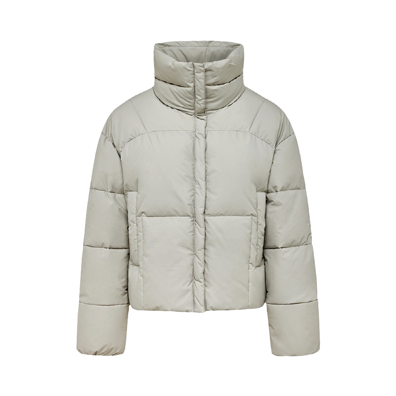 PYWJU4F003GY Pyrenex (24FW) HARMONIE Crop Short Down Jacket - Willow Grey