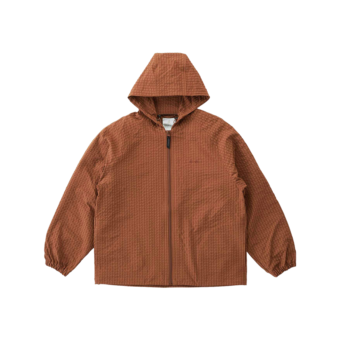 GRA252MJK14 Gramicci Northside Plaid Hooded Jacket Brick