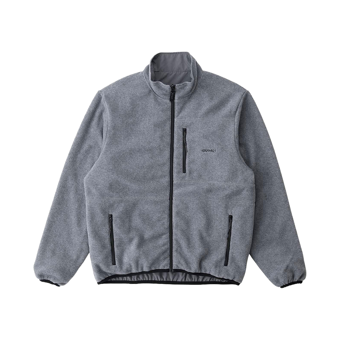 GRA252XJK02 Gramicci Thermal Fleece Reversible Jacket Heather Grey