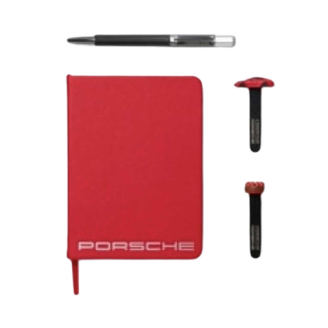 투썸 플레이스 x 포르쉐 노트 & 펜 레드 (4개 세트)(A Twosome Place x Porsche Note & Pen Red (Set of 4))