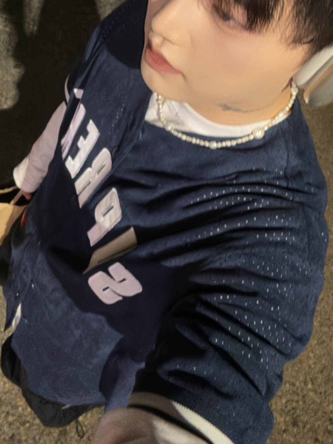 Supreme Polartec Baseball Jersey Navy - 24FW, Apple AirPods Max Lightning Silver (Korean Ver.) 착용 스타일