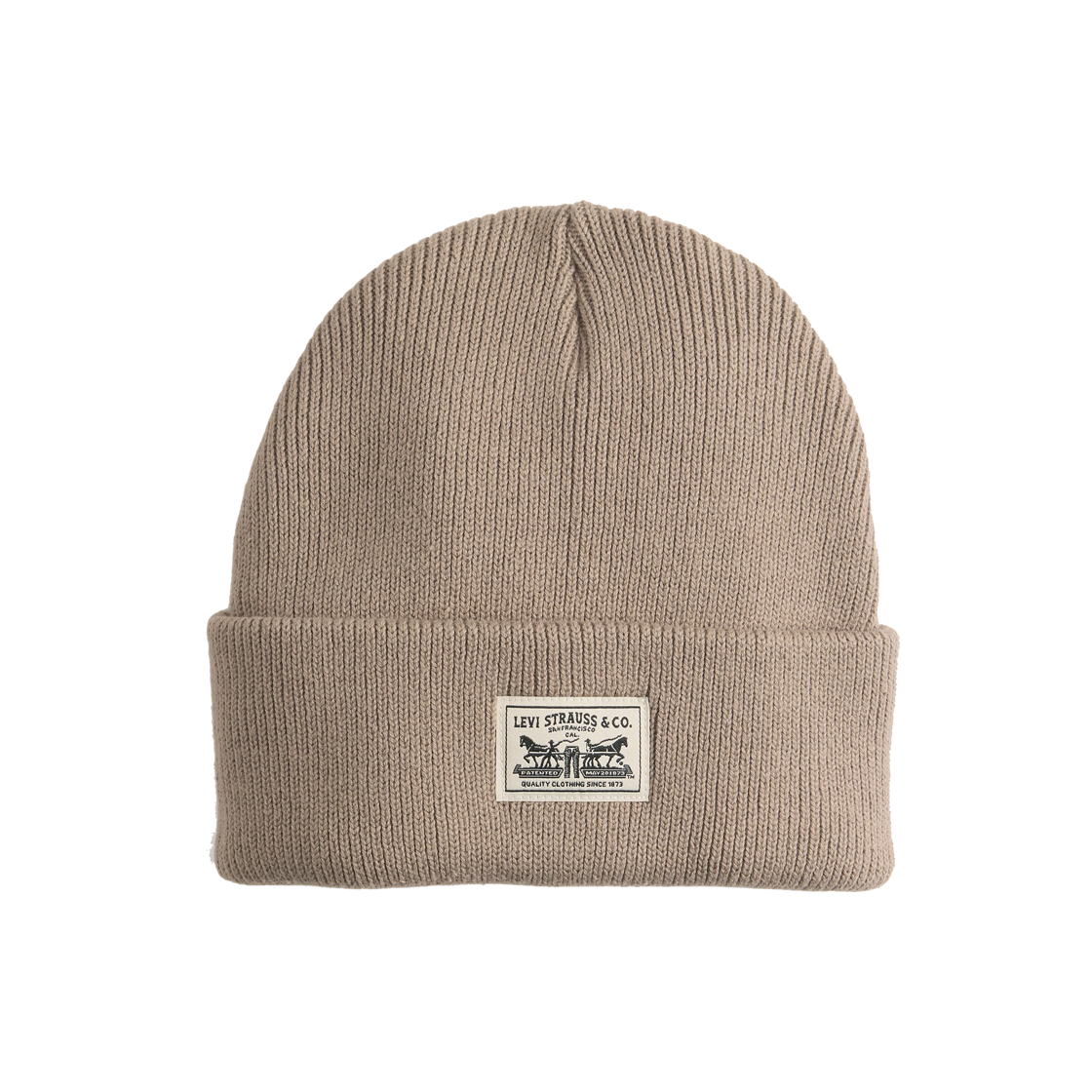 000J4-0013 Levi's Backpatch Beanie Beige