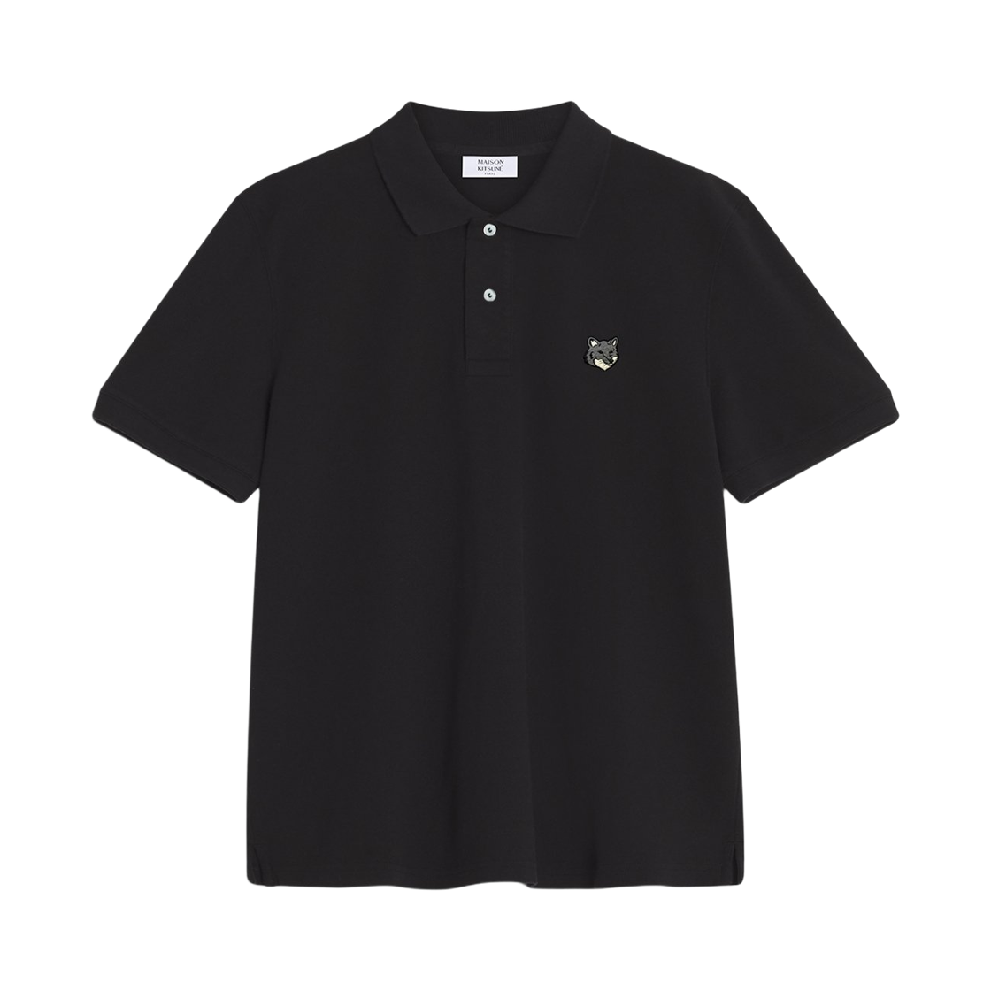 메종 키츠네 폭스 헤드 컴포트 폴로 블랙(Maison Kitsune Fox Head Comfort Polo Black)