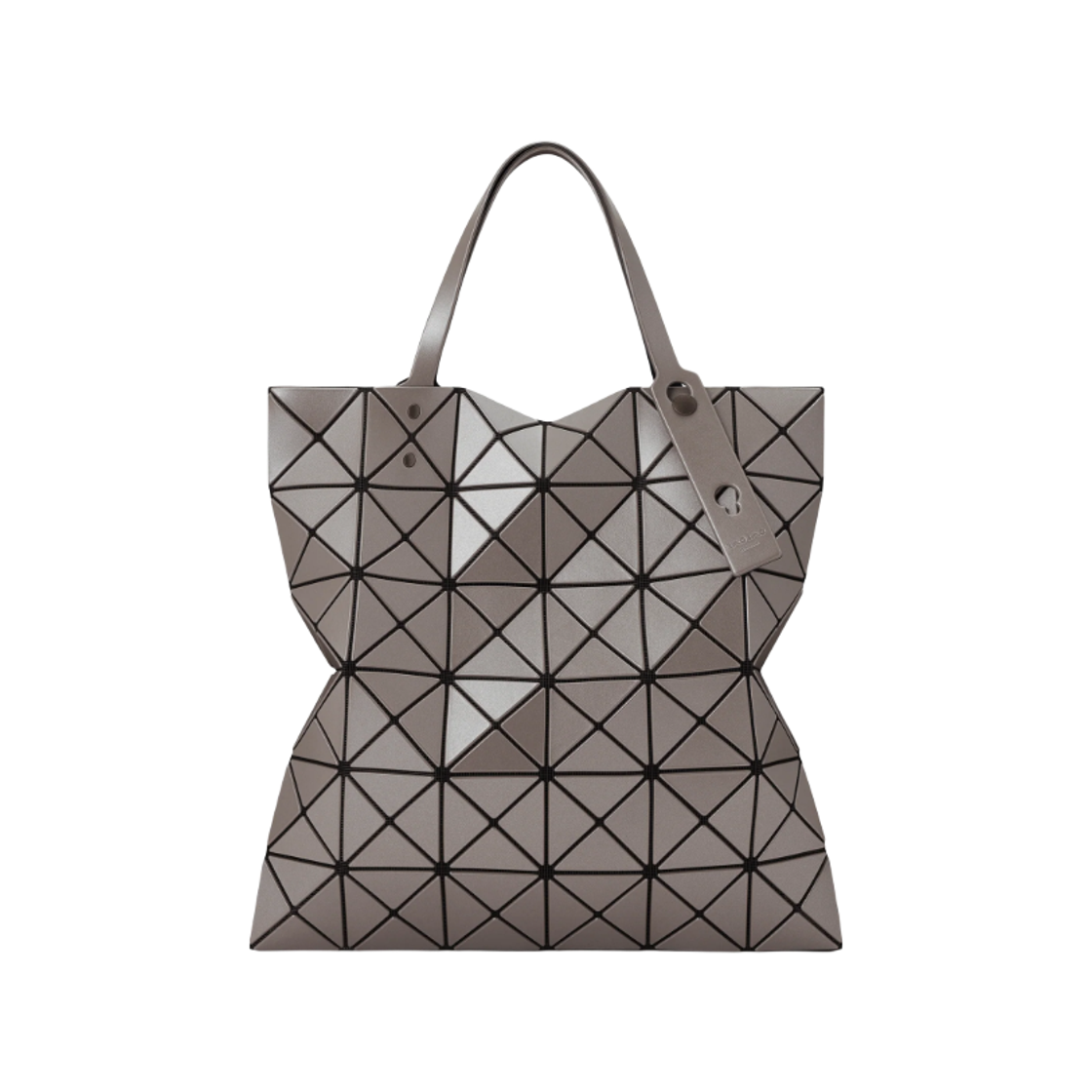 BB53-AG623-90 Bao Bao Issey Miyake Lucent Metallic Tote Bag Brown Silver