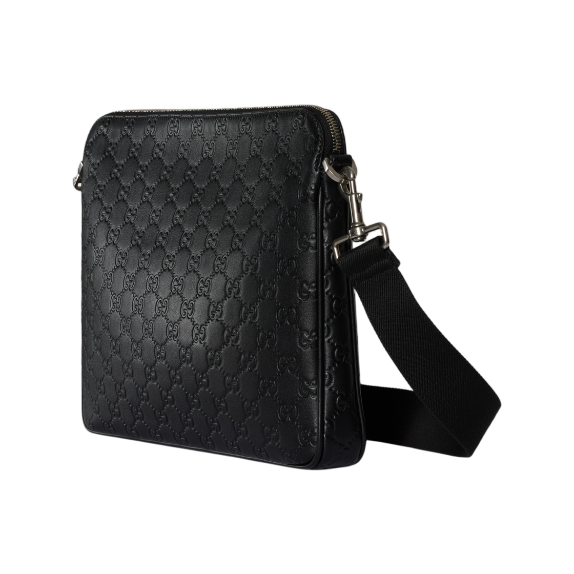 구찌 GG 엠블럼 미디움 크로스바디백 블랙(Gucci GG Emblem Medium Crossbody Bag Black) - 2