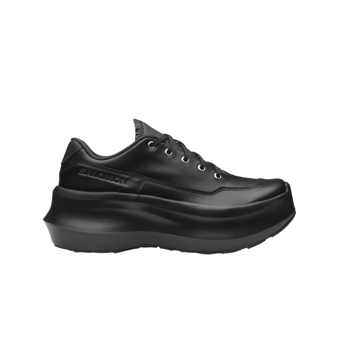 L49186100 Salomon x Comme des Garcons SR811 Leather Platform Black