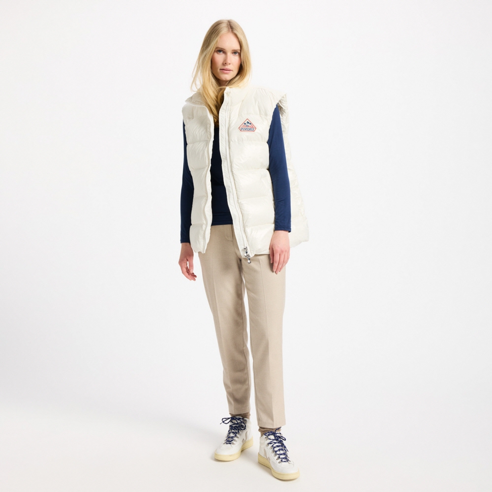 피레넥스 존 유니섹스 슬리브리스 다운 자켓 - 에쿰(Pyrenex JOHN Unisex Sleeveless Down Jacket - Ecume) - 2