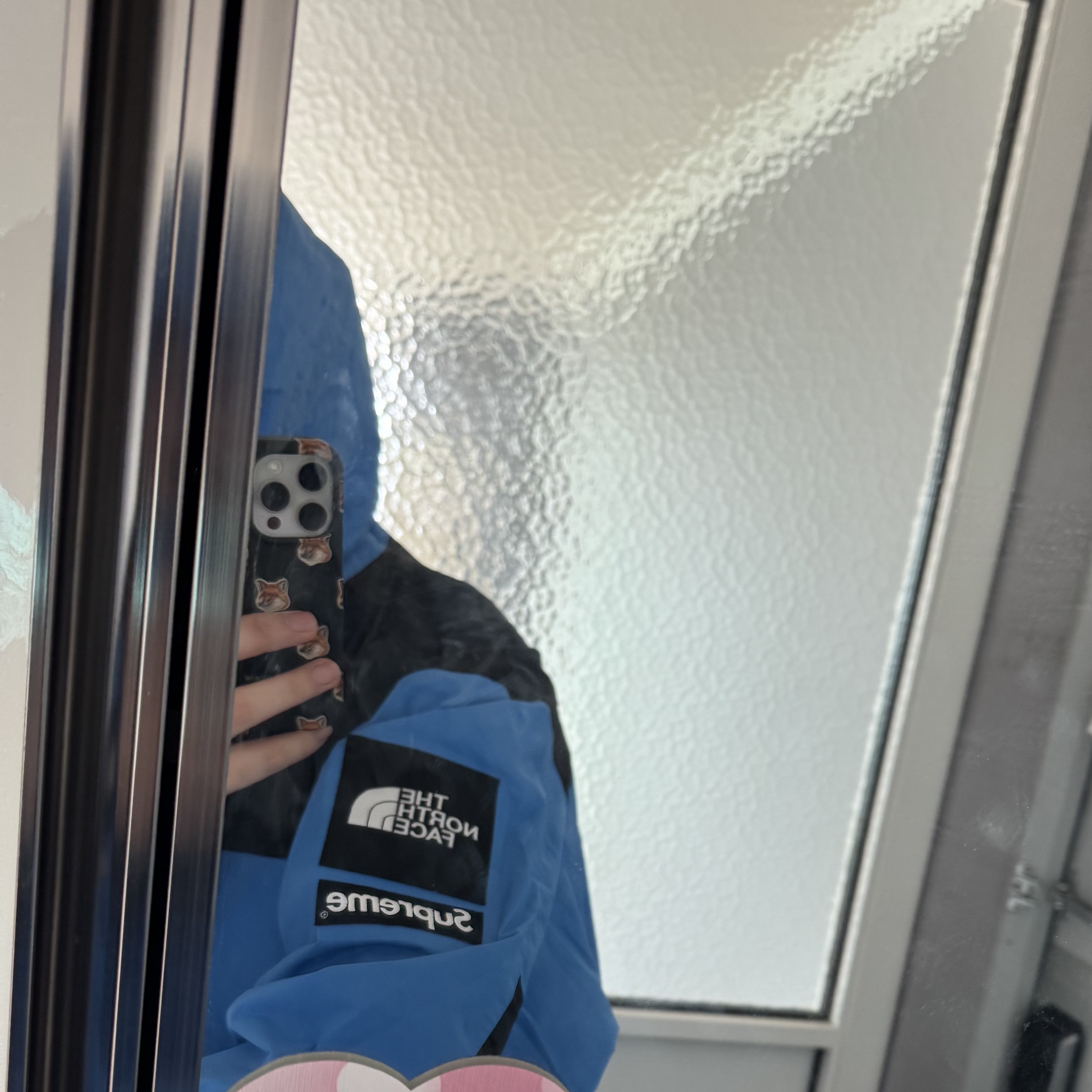 Supreme x The North Face Mountain Jacket Blue - 24FW 착용 스타일