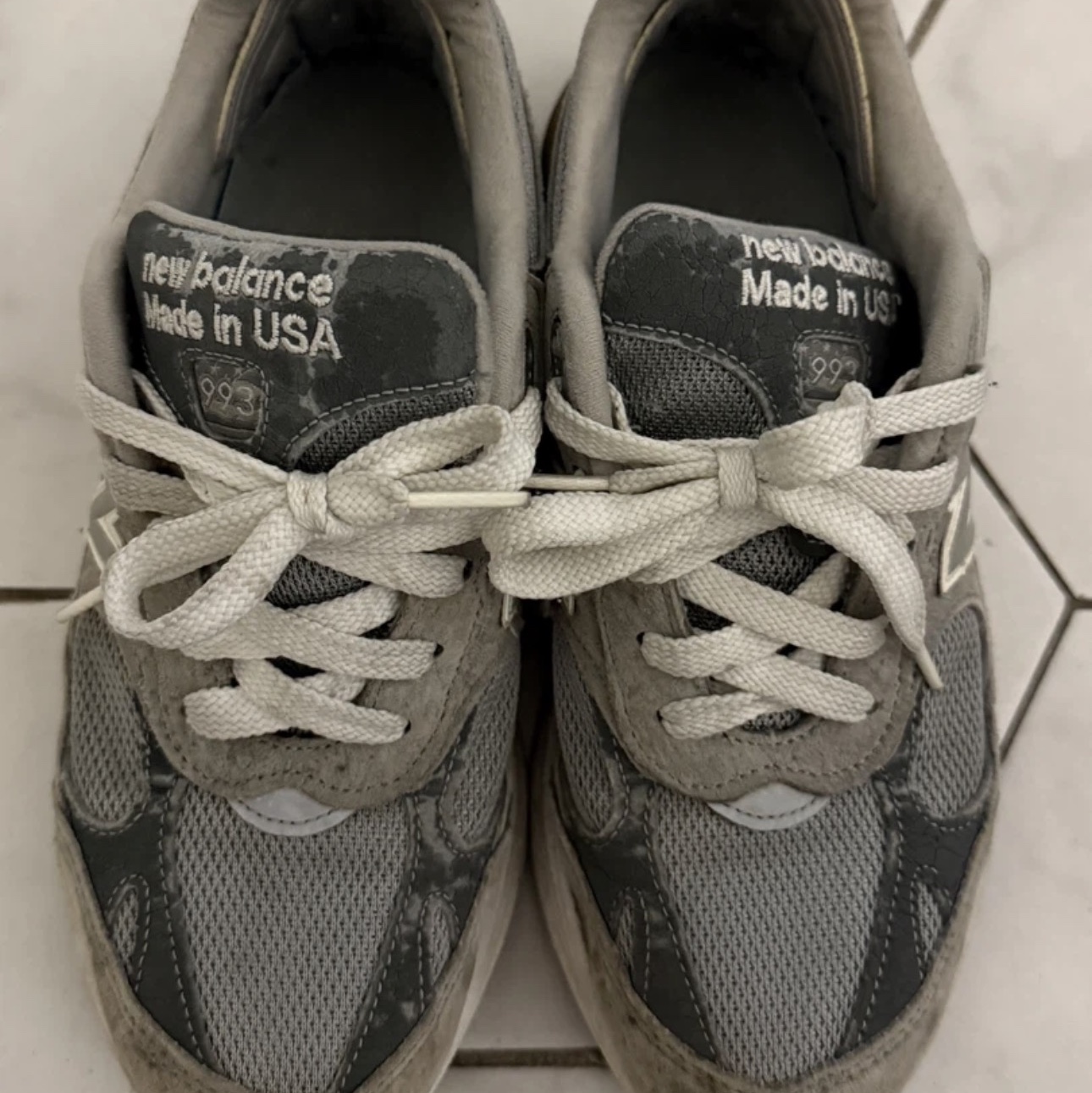 New Balance 993 Made in USA Grey - D Standard 착용 스타일
