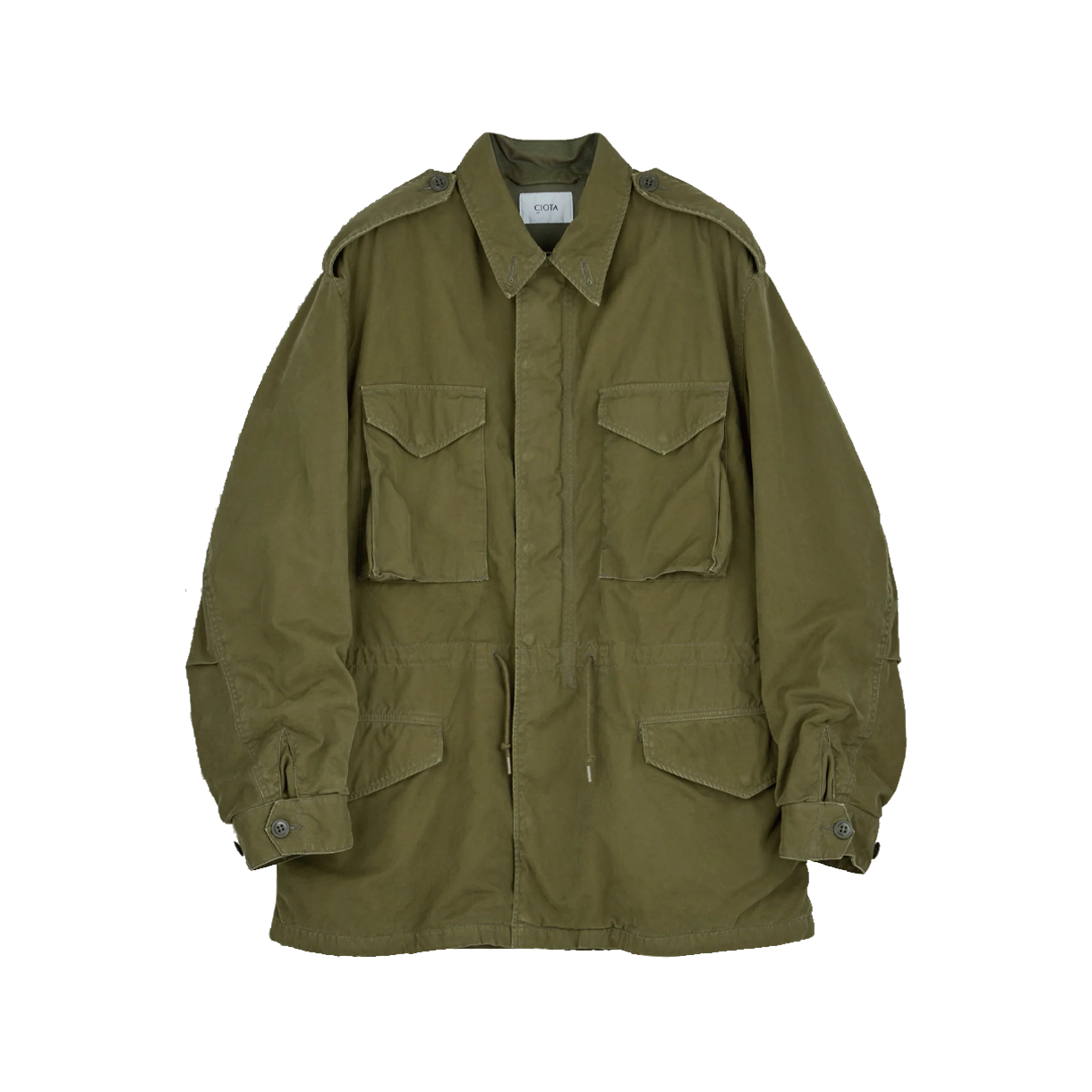 시오타 M-1951 필드 자켓 스톤 워시 다크 올리브 - 25FW(Ciota M-1951 Field Jacket Stone Wash Dark Olive - 25FW)