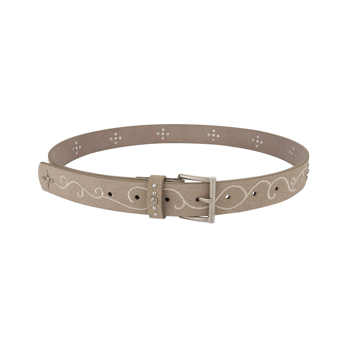 엔프프 스웨이드 스티치 벨트 베이지(Nff Suede Stitch Belt Beige) - 1