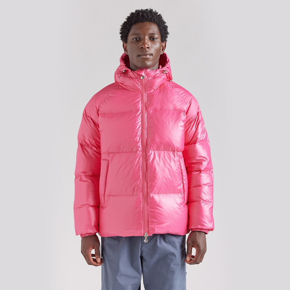 피레넥스 (24FW) 스텐 후디드 유니섹스 다운 자켓 - 라즈베리 소르베(Pyrenex (24FW) STEN Hooded Unisex Down Jacket - Raspberry Sorbet) - 4